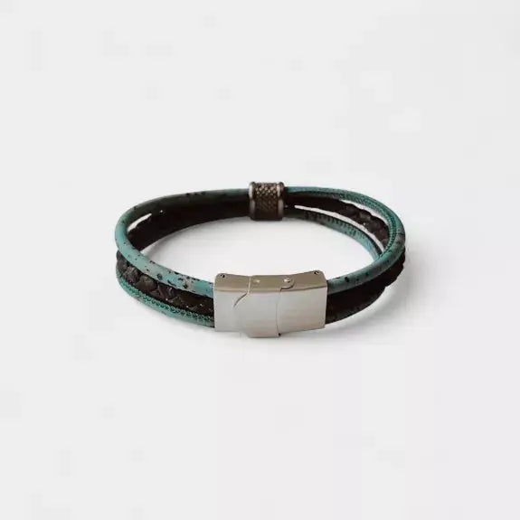 Bracelet vegan en liège tressé, Fabien  Karmyliege