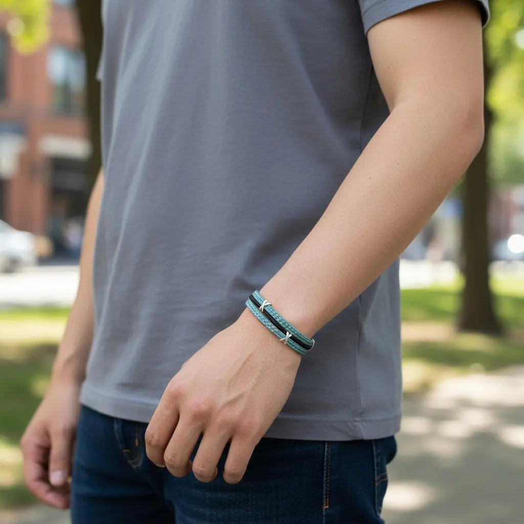 Bracelet vegan en liège unisexe, Valentin  Karmyliege