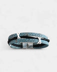 Bracelet vegan en liège unisexe, Valentin  Karmyliege bleu minéral / 22cm