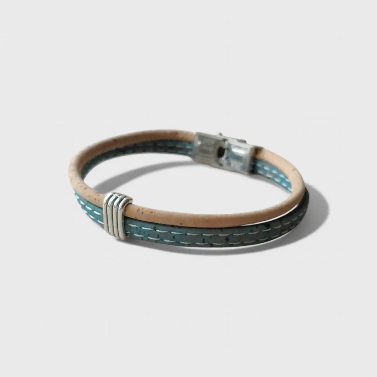 Bracelet vegan en liège, Milo  Karmyliege Beige / 21cm