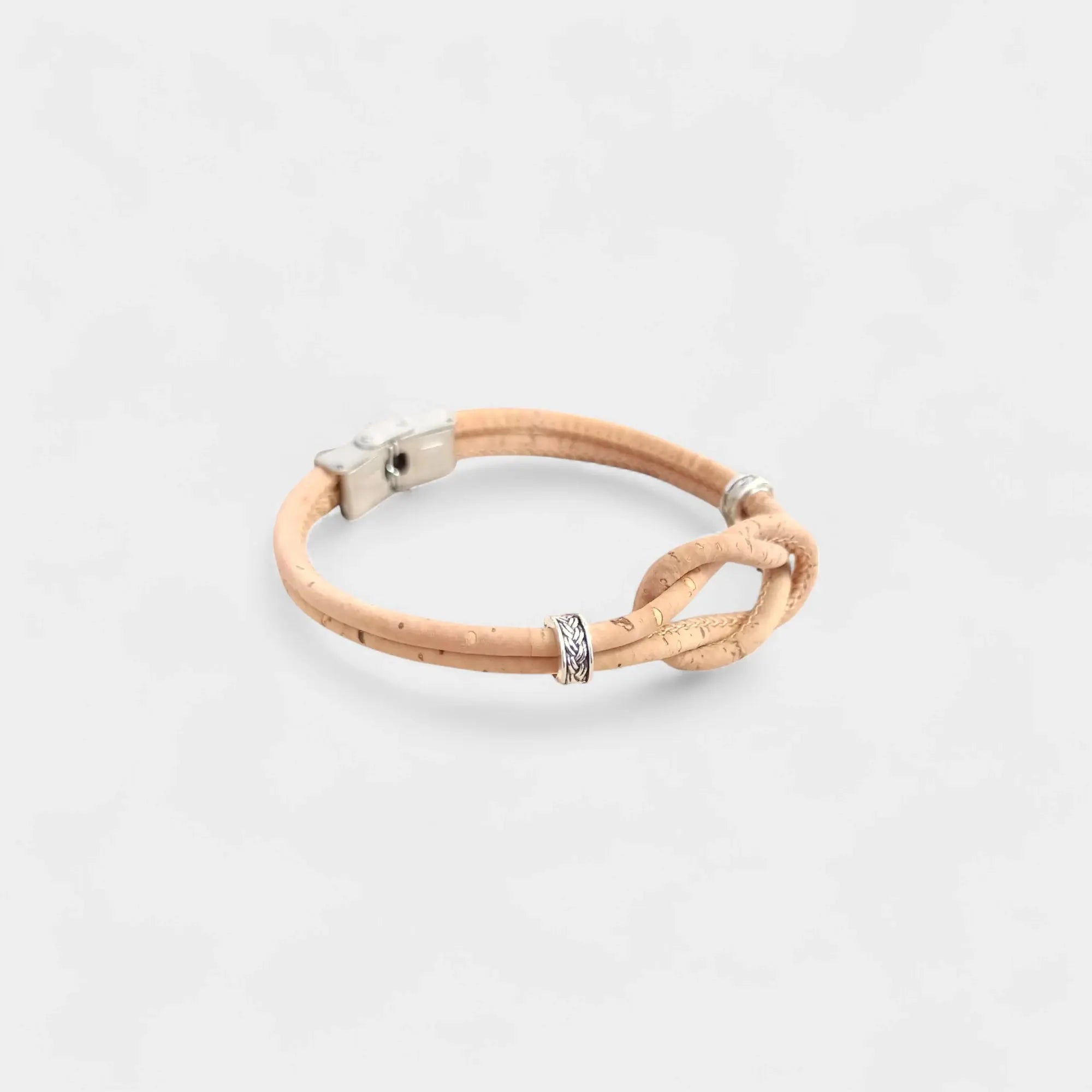 Bracelet vegan en liège, Tom  Karmyliege Beige / 21cm