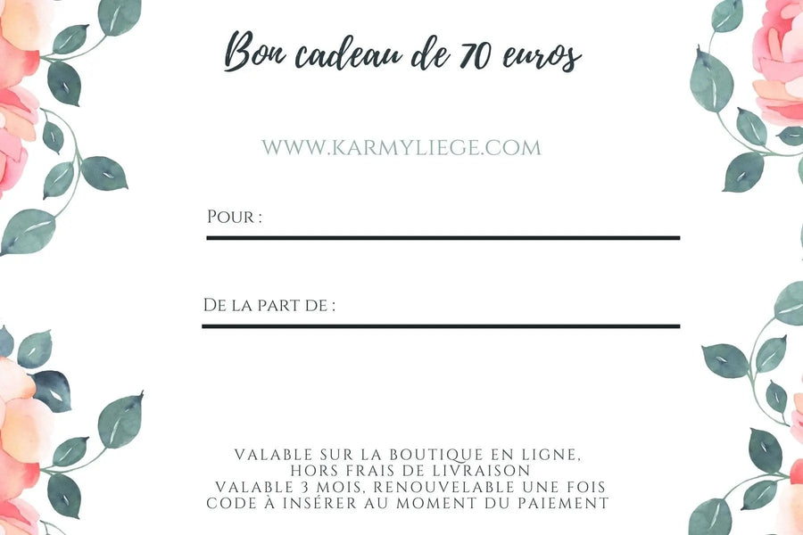 Carte cadeau d'anniversaire Girly 70 euros - vendor-unknown All Products
