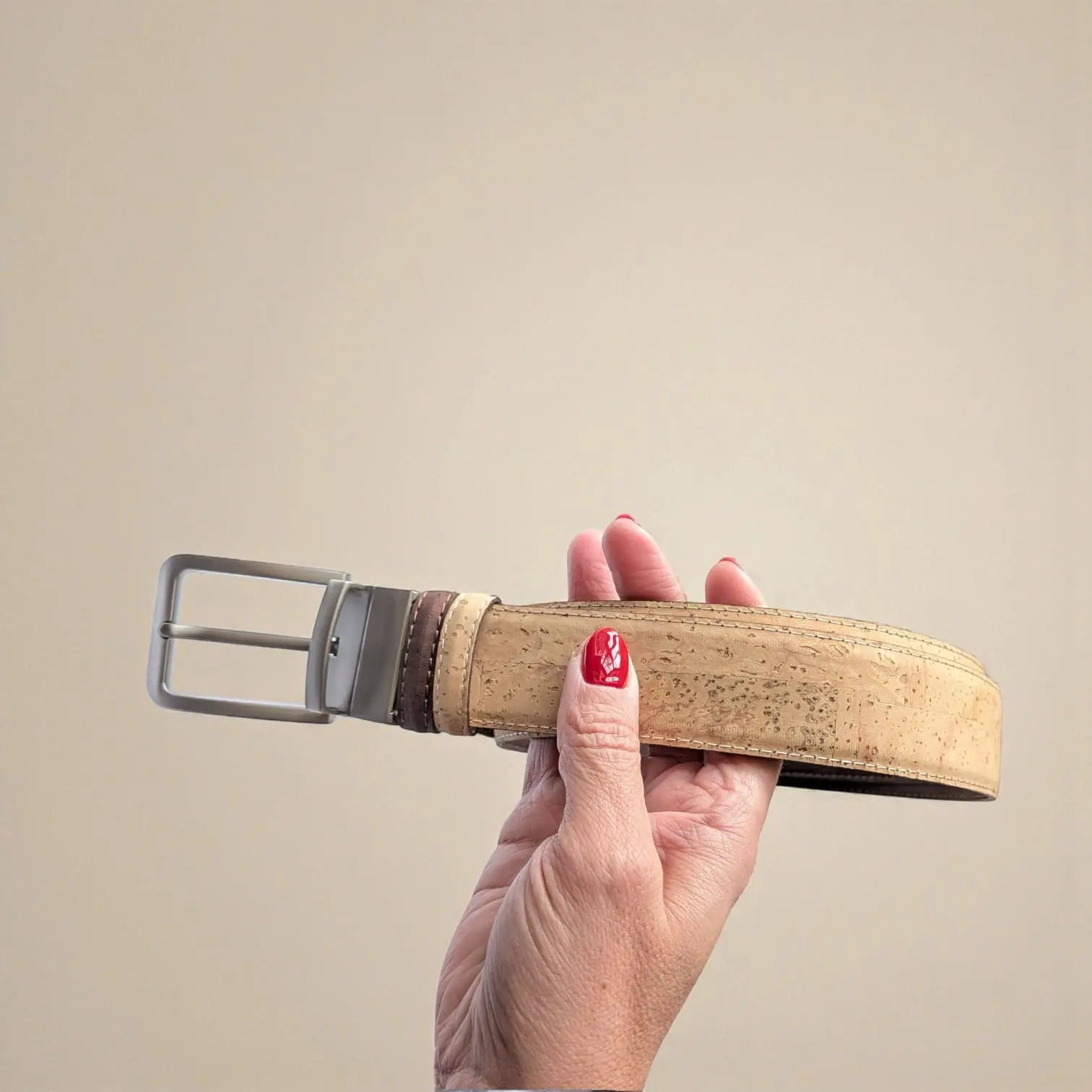 Ceinture réversible homme en liège  Karmyliege