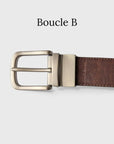 Ceinture réversible homme en liège  Karmyliege Boucles B