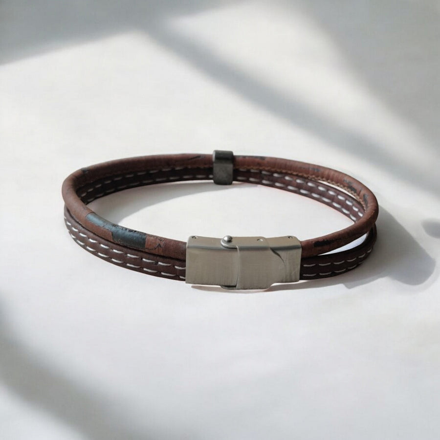 Bracelet en liège, Malo marron