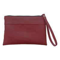 Pochette en cuir de pomme vegan Louise  Karmyliege Bordeaux