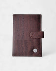 Porte documents vegan- passeport & cartes, Swan  Karmyliege Liège marron