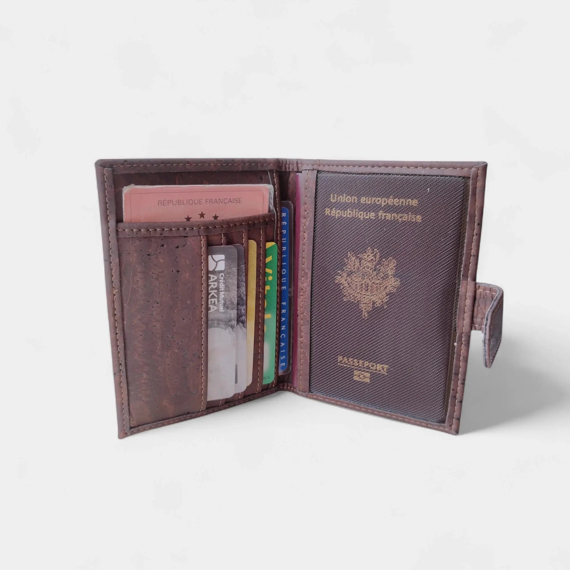 Porte documents vegan- passeport & cartes, Swan  Karmyliege