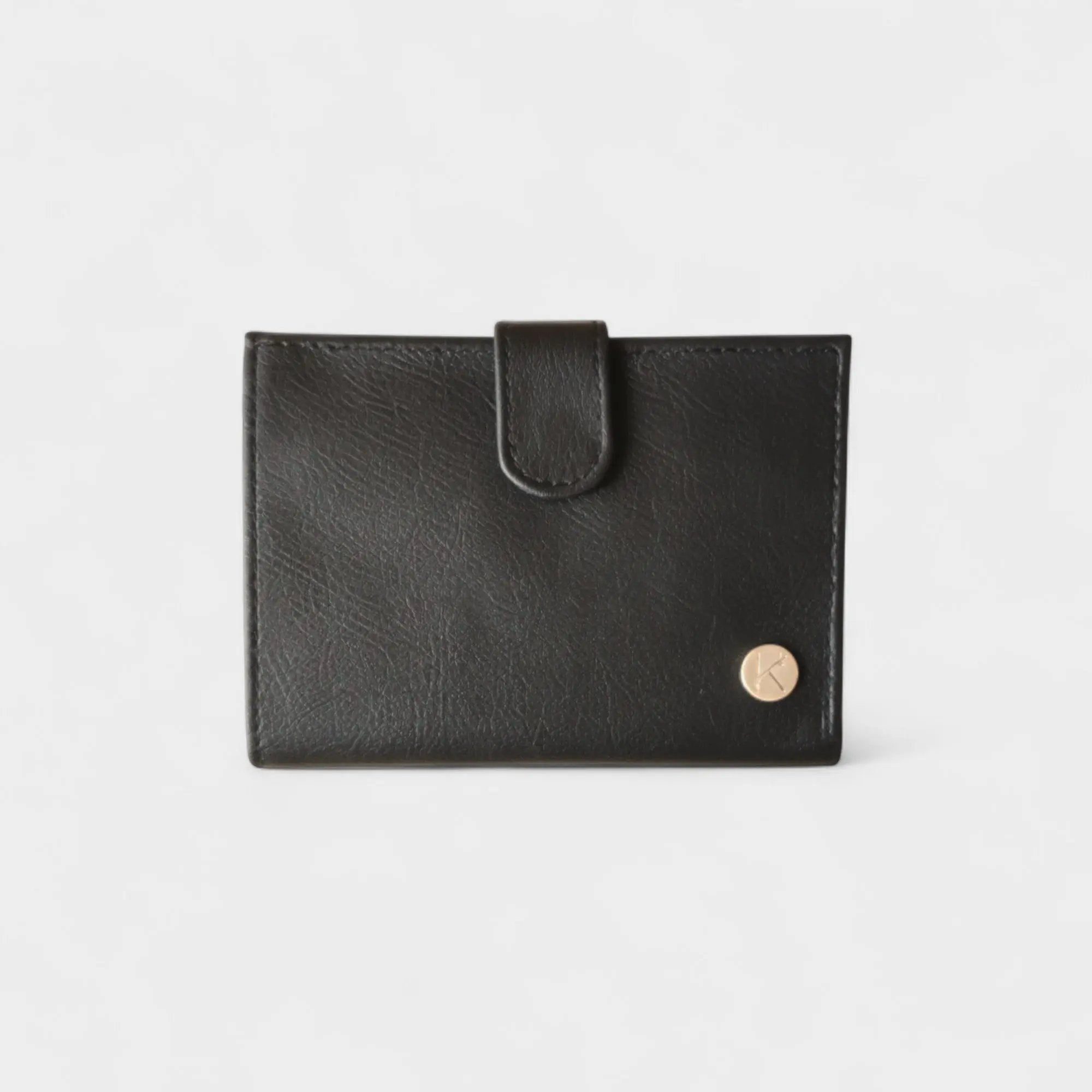 Porte-monnaie vegan en cuir de pomme Zoé  Karmyliege Noir