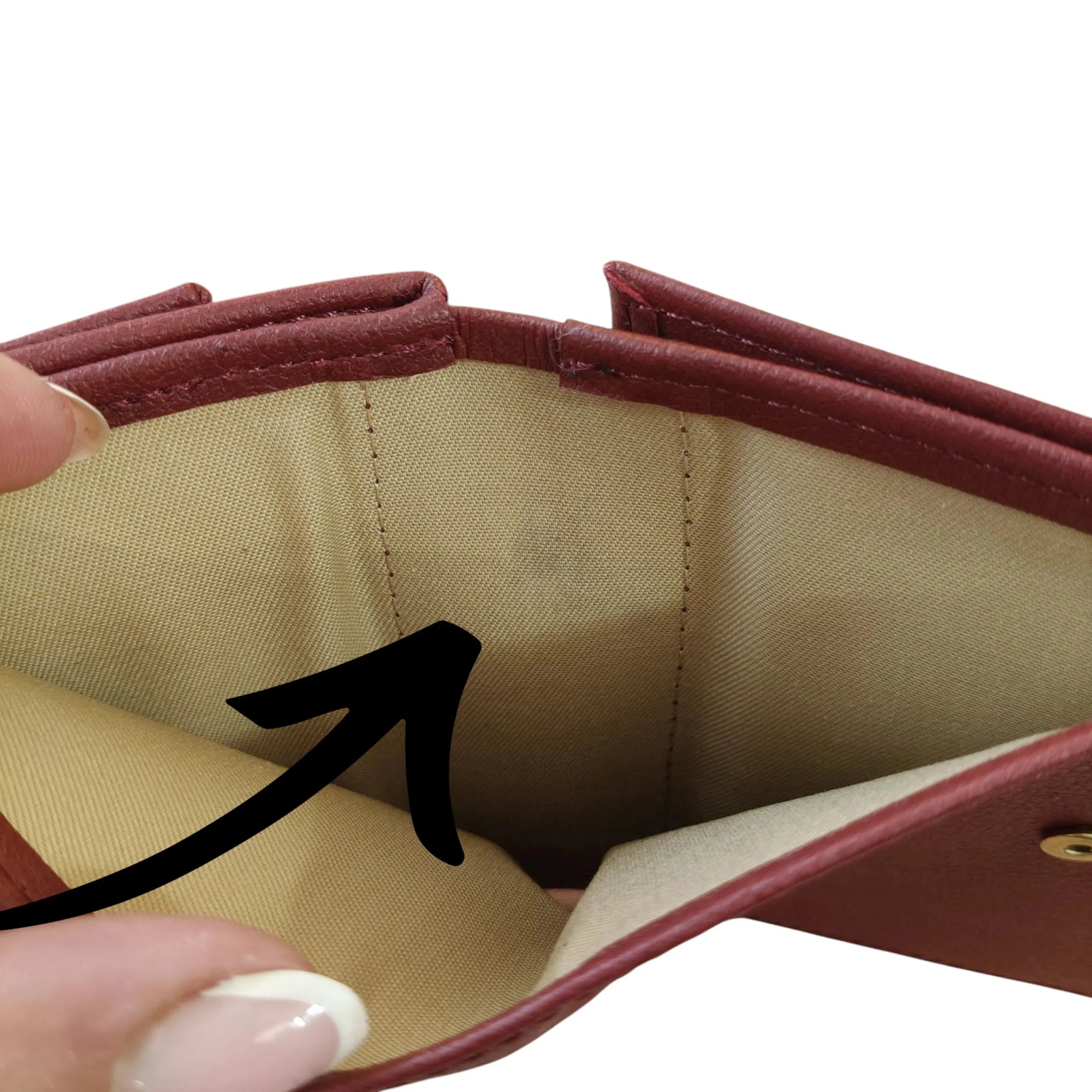 Porte-monnaie vegan femme en cuir de pomme Zoé - Vide atelier  Karmyliege