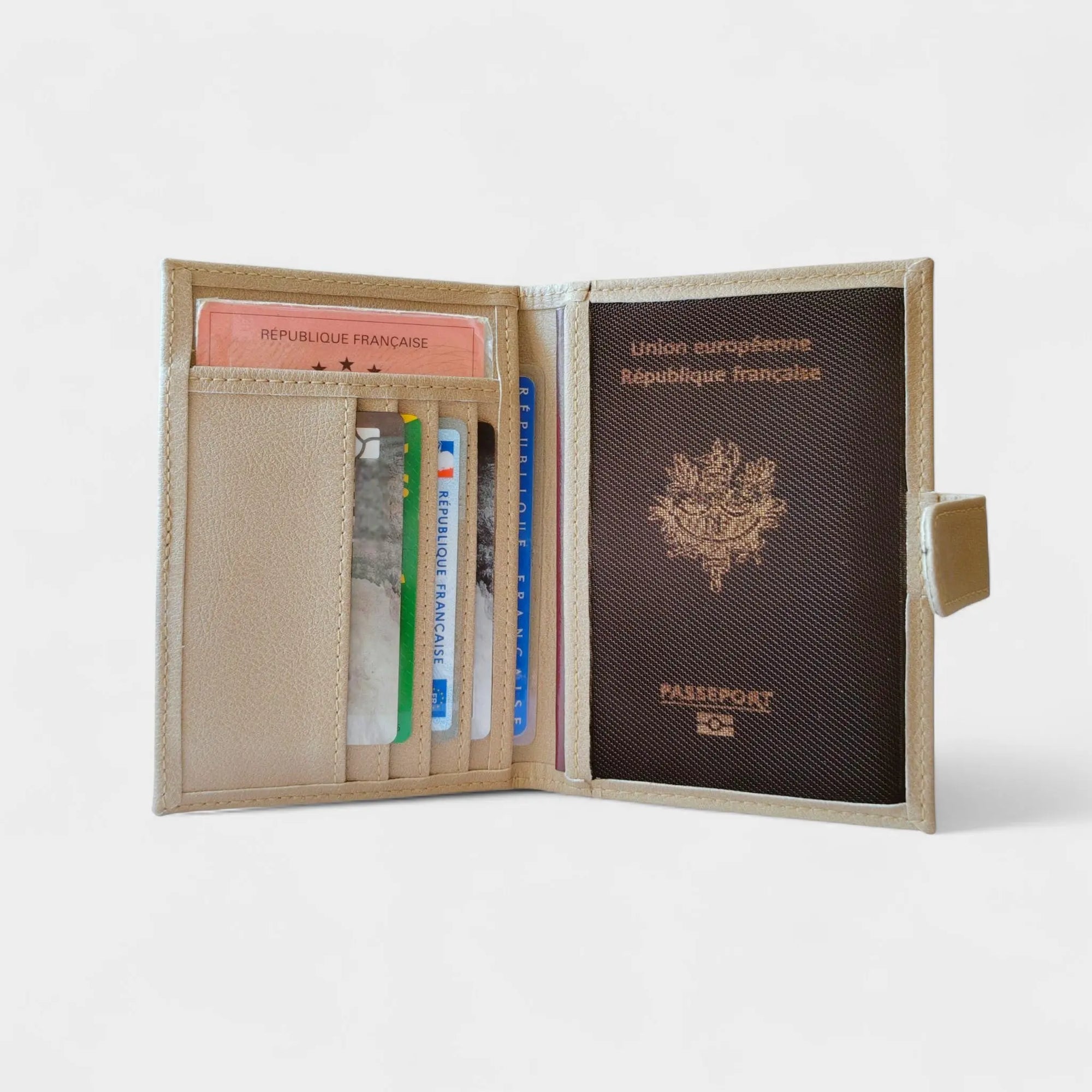 Porte-papiers et passeport en peau de pomme, Swan  Karmyliege