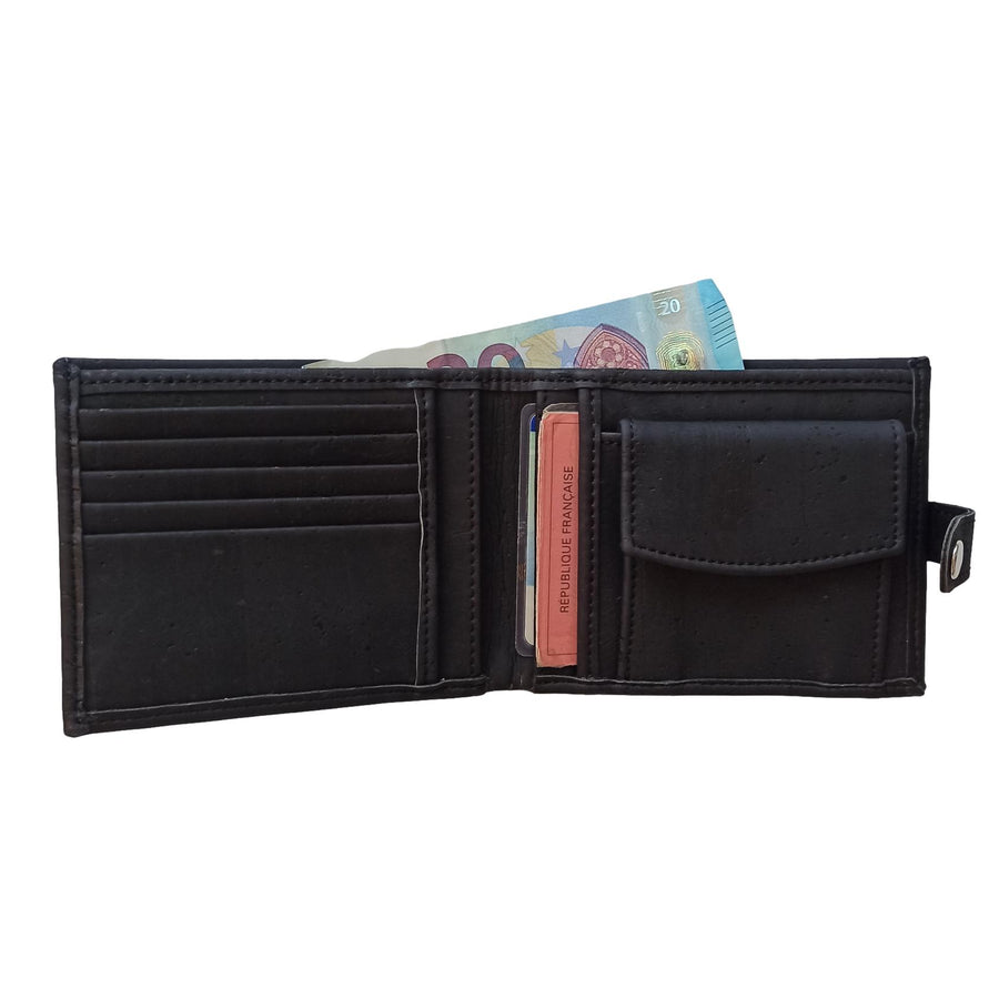 Portefeuille avec compartiments billets Léo - karmyliege portefeuille