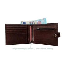 Portefeuille en liège avec zip, Roman - Karmyliege portefeuille