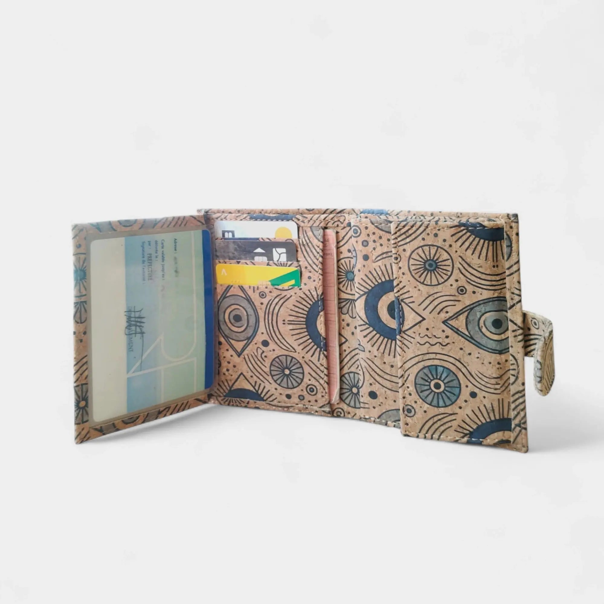 Portefeuille en liège coloré  Karmyliege