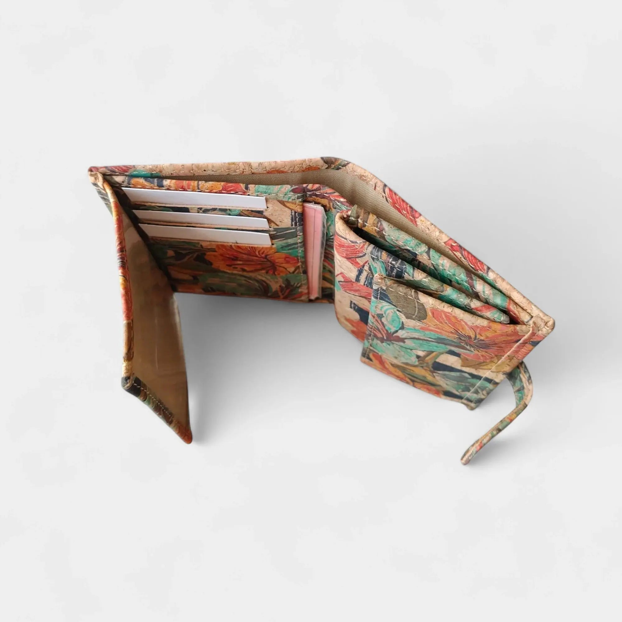 Portefeuille en liège coloré  Karmyliege