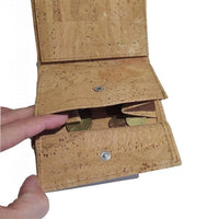 Portefeuille en liège vertical avec volet, Sam - Karmyliege Portefeuilles et pinces à billets