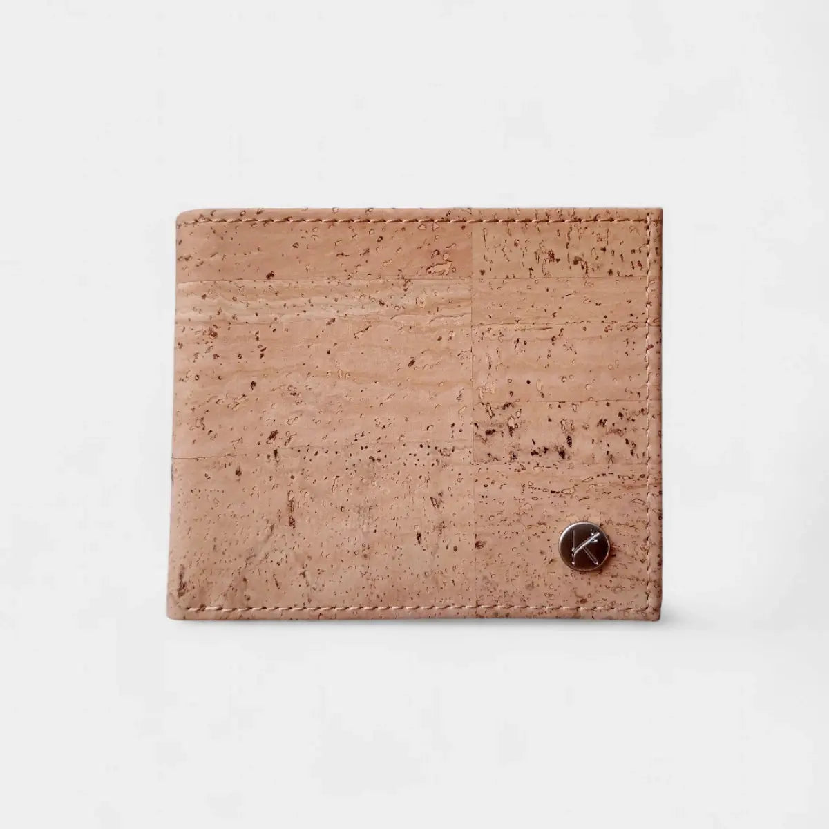 Portefeuille vegan en liège Jules  Karmyliege Beige