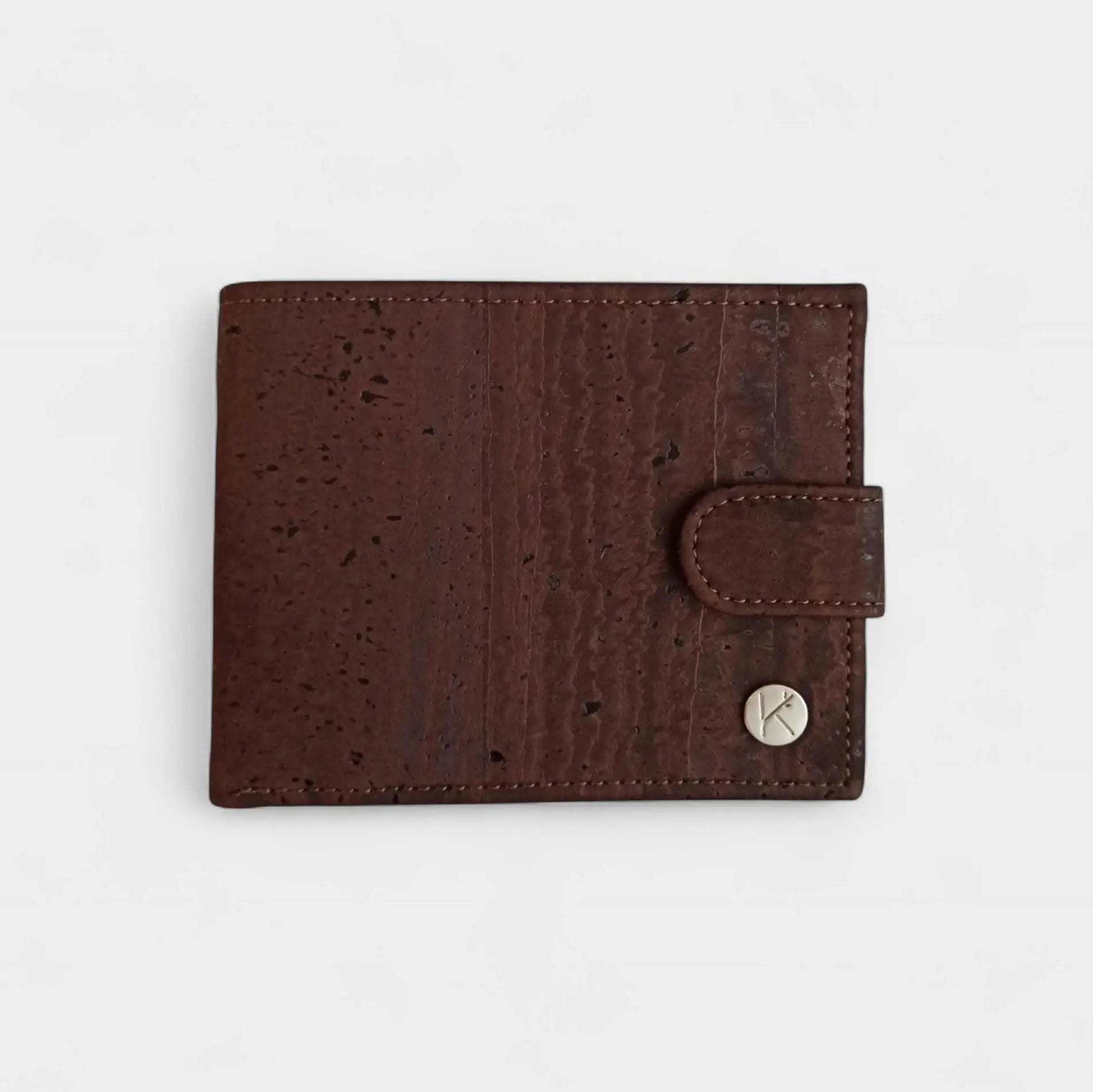 Portefeuille vegan en liège avec zip, Roman  Karmyliege