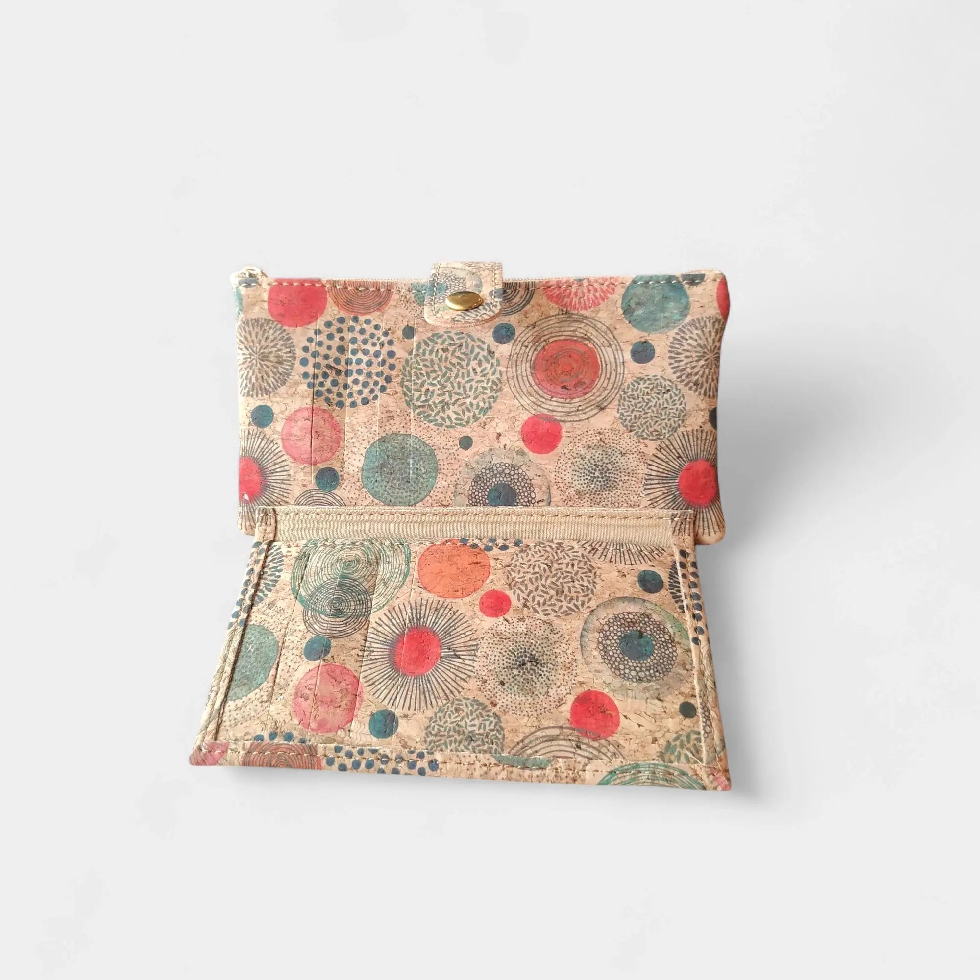 Portefeuille vegan en liège cercles, Lalie  Karmyliege