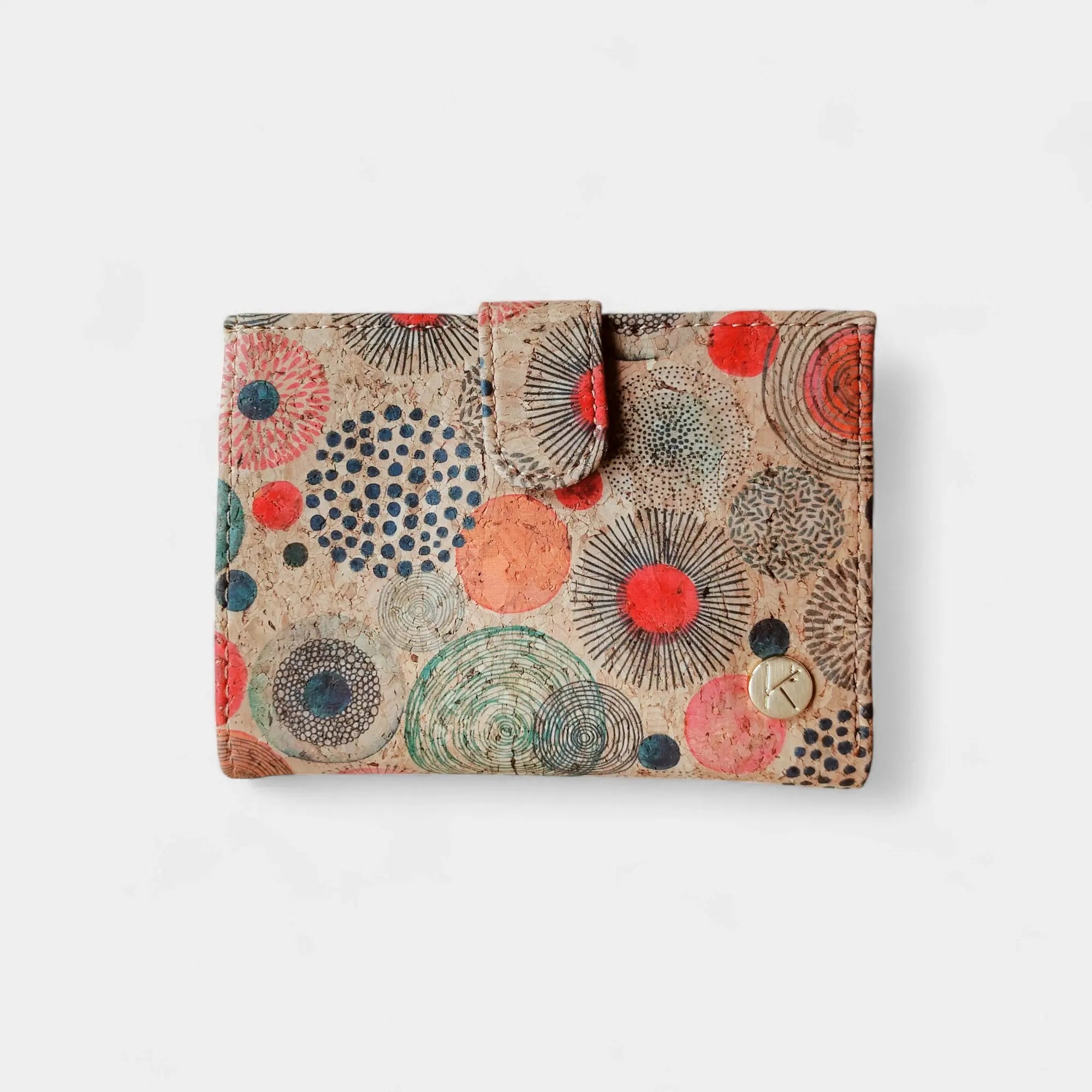 Portefeuille vegan en liège coloré, Zoé  Karmyliege