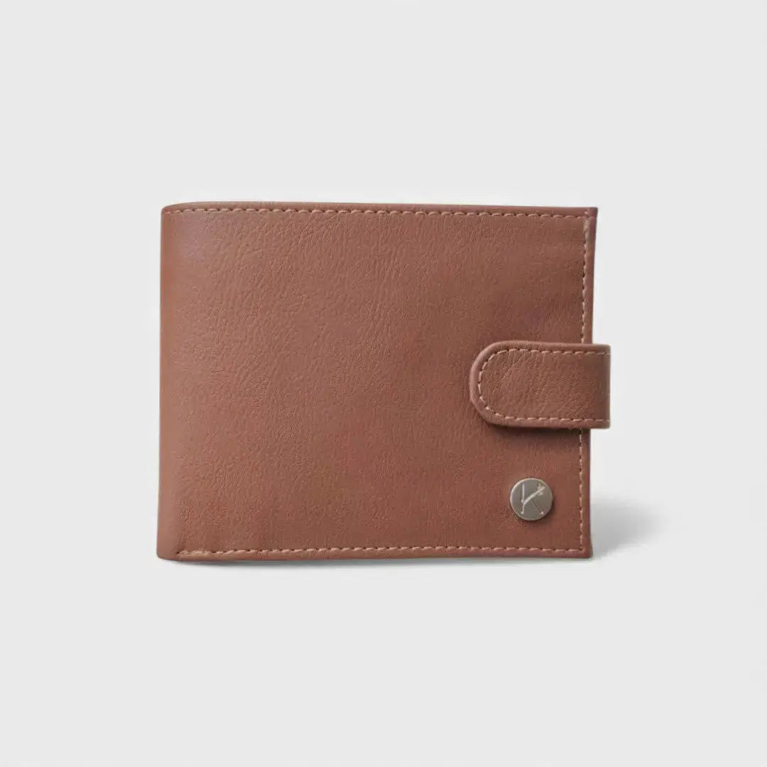 Portefeuille vegan en peau de pomme - Apple-skin Roman  Karmyliege Camel