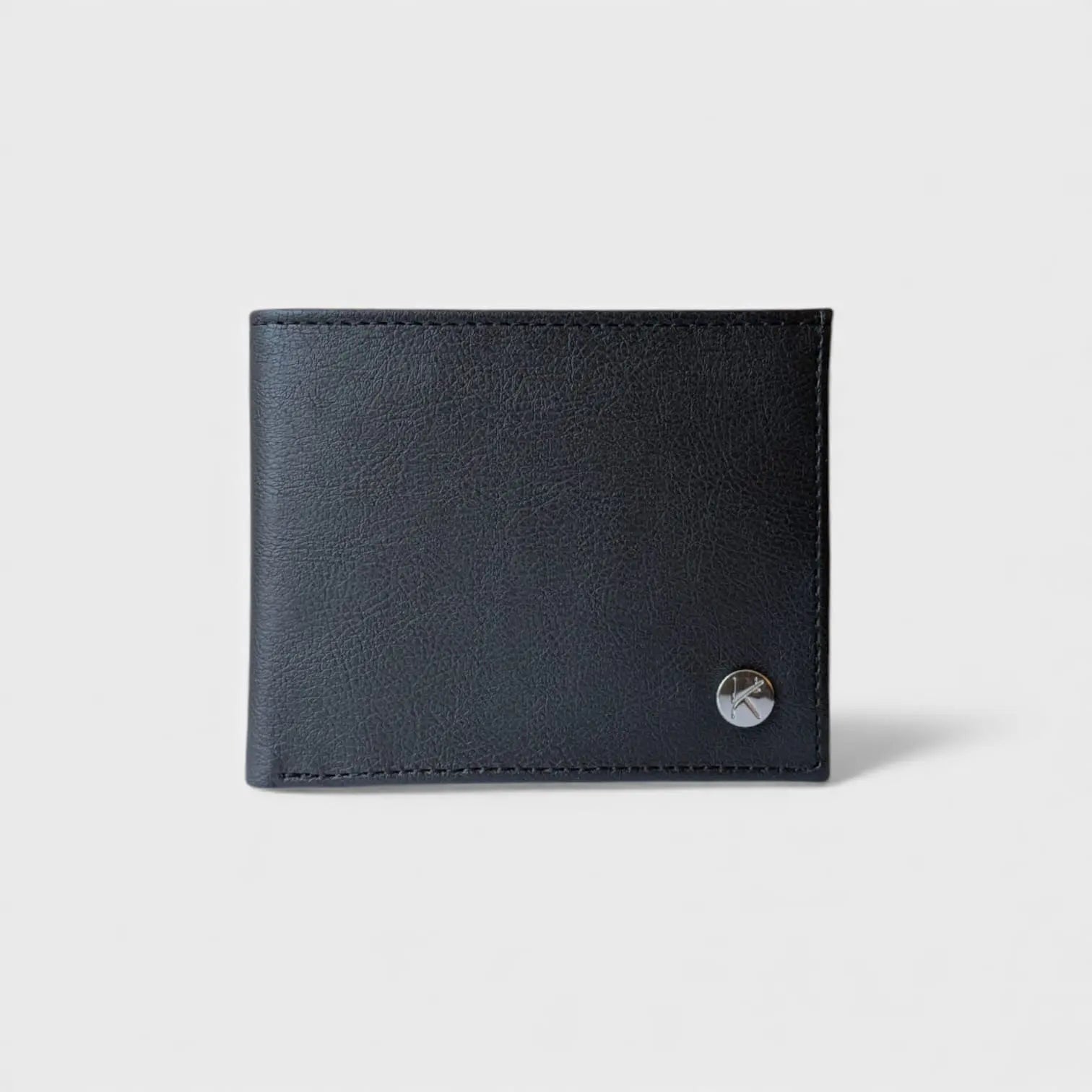 Portefeuille vegan en peau de pomme, Enzio  Karmyliege Noir