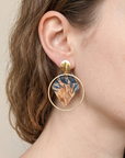 Boucles d'oreilles vegan en liège Astrid