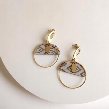 Boucles d'oreilles végétales Laïla