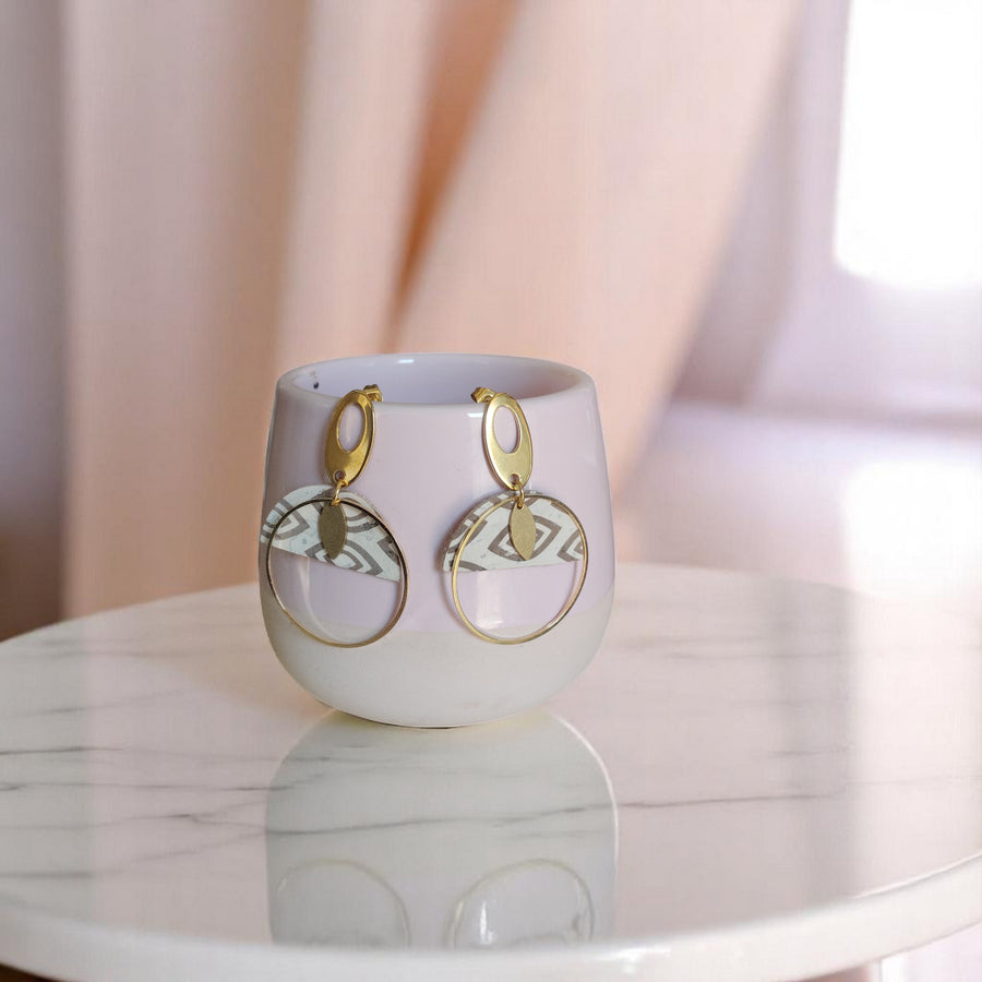 Boucles d'oreilles végétales Laïla