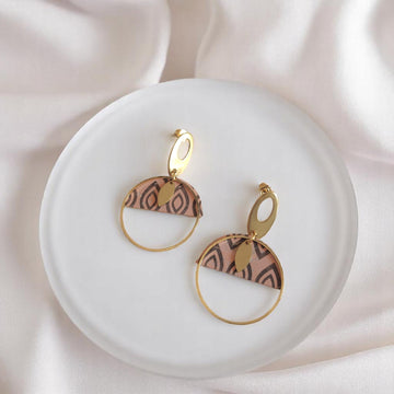 Boucles d'oreilles végétales Laïla