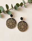 Boucles d'oreilles vegan en cuir de cactus, Léa
