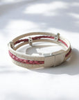 Bracelet en liège Valentina, tressé doré
