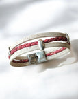 Bracelet en liège Valentina, tressé doré