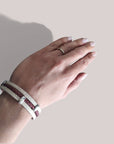 Bracelet en liège Valentina, tressé doré