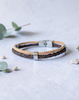 Bracelet vegan en liège tressé, Jules