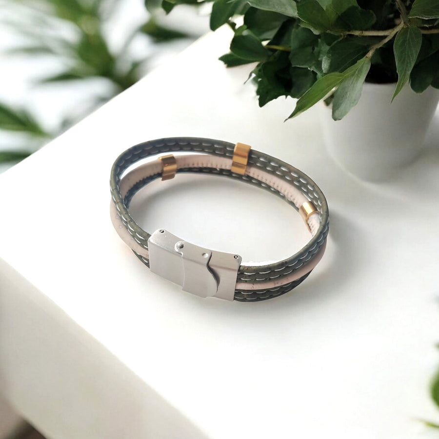 Bracelet en liège Forêt d’Été - Bijoux naturels femme