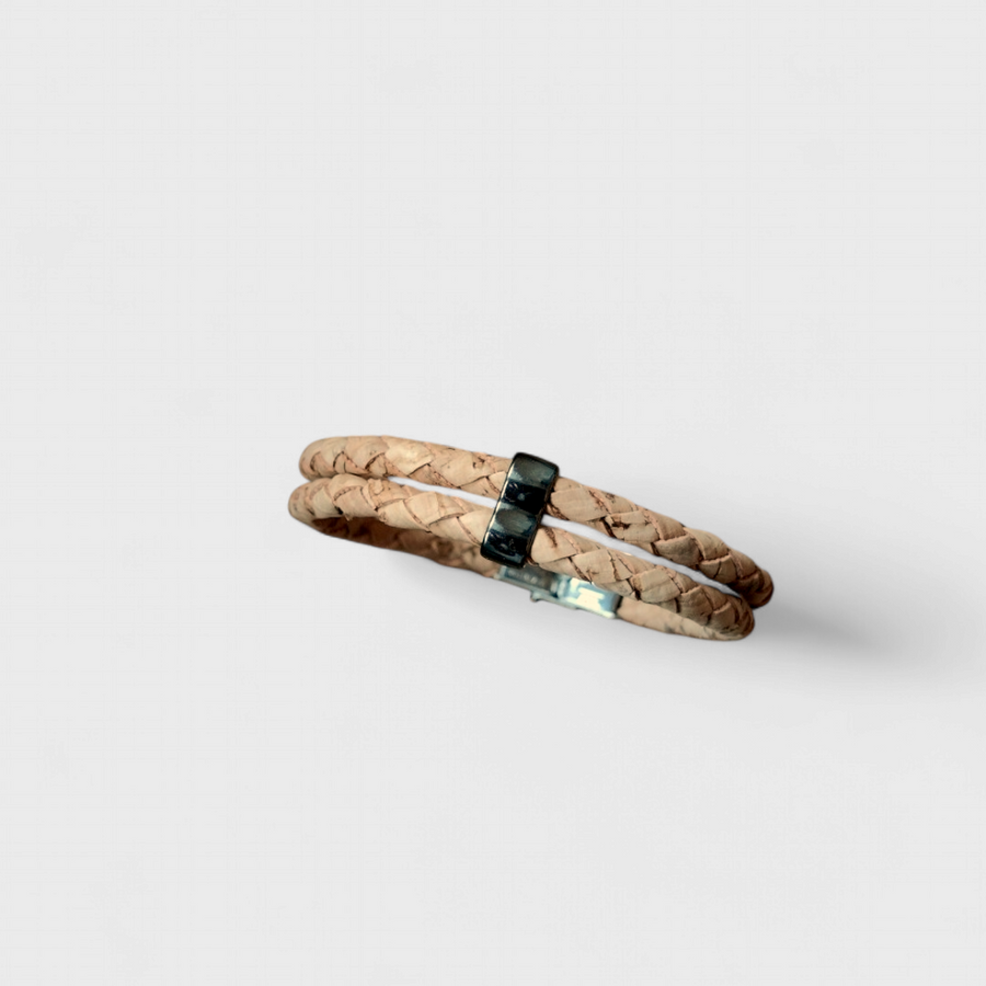 Bracelet homme en liège tressé Antoine