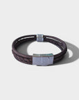 Bracelet en liège tressé Fabien - Bijoux Homme naturel  Karmyliege