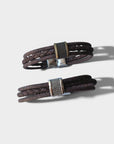 Bracelet en liège tressé Fabien - Bijoux Homme naturel  Karmyliege