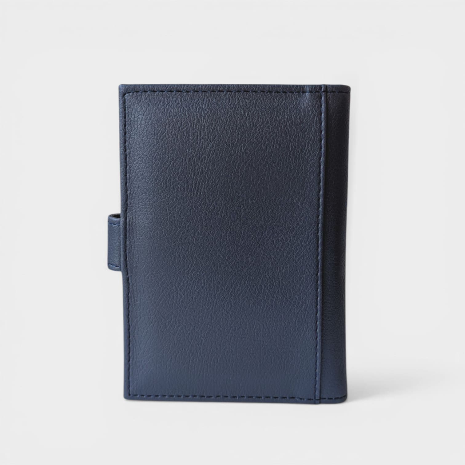 Porte documents vegan- passeport & cartes, Swan en peau de pomme bleu-nuit  Karmyliege