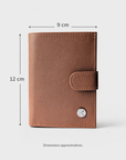 Portefeuille vegan en peau de pomme, Noha camel