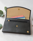 Pochette papiers de voyage en peau de pomme