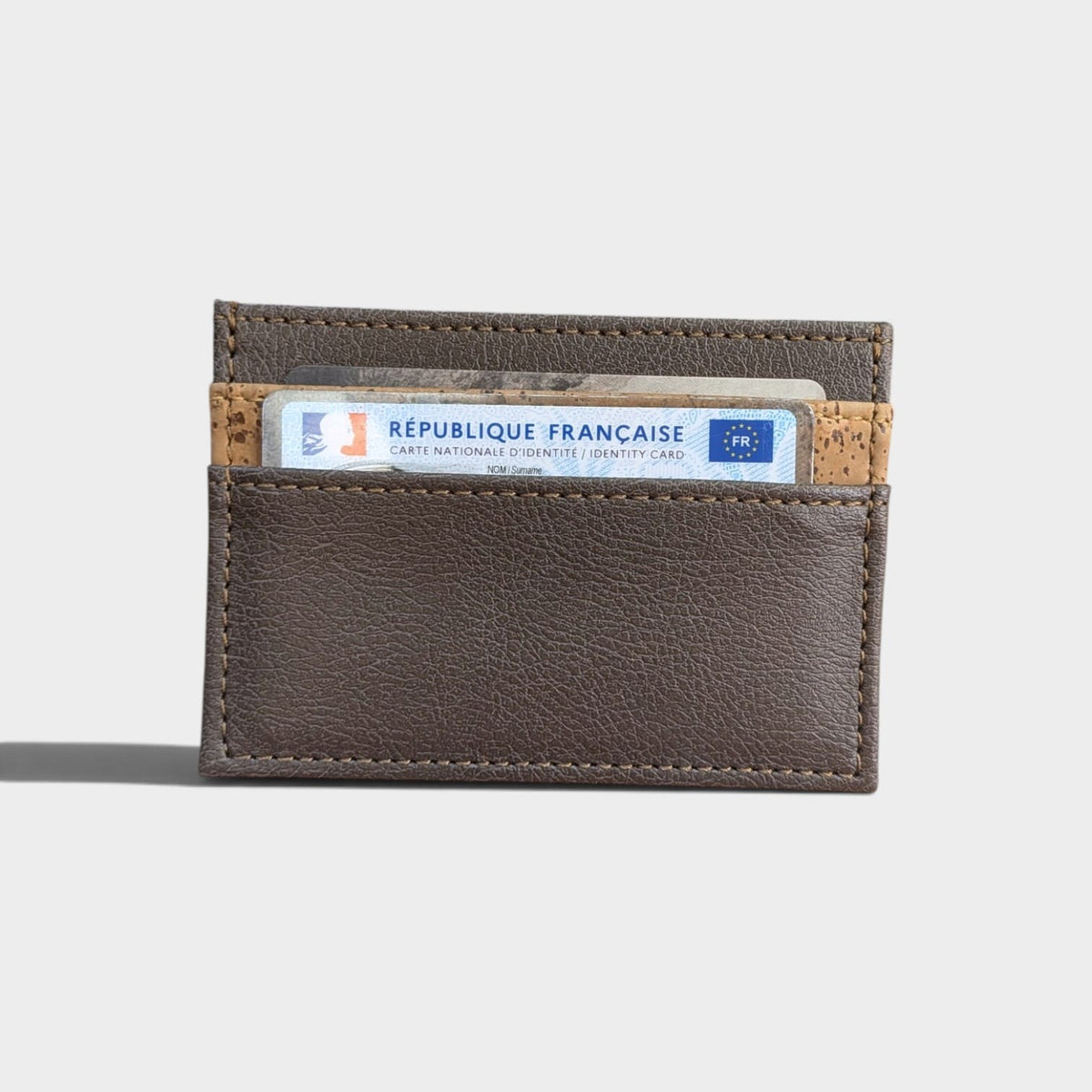 Porte cartes vegan en peau de pomme et liège  Karmyliege