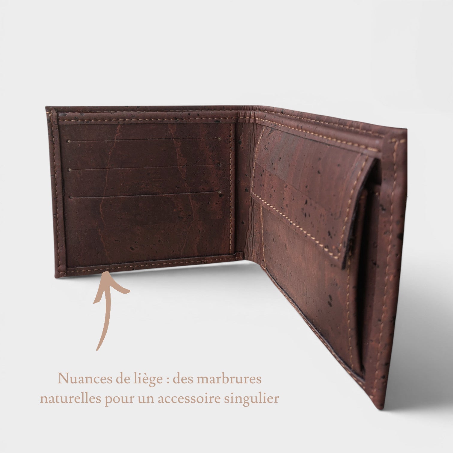 Portefeuille vegan en liège Jules  Karmyliege