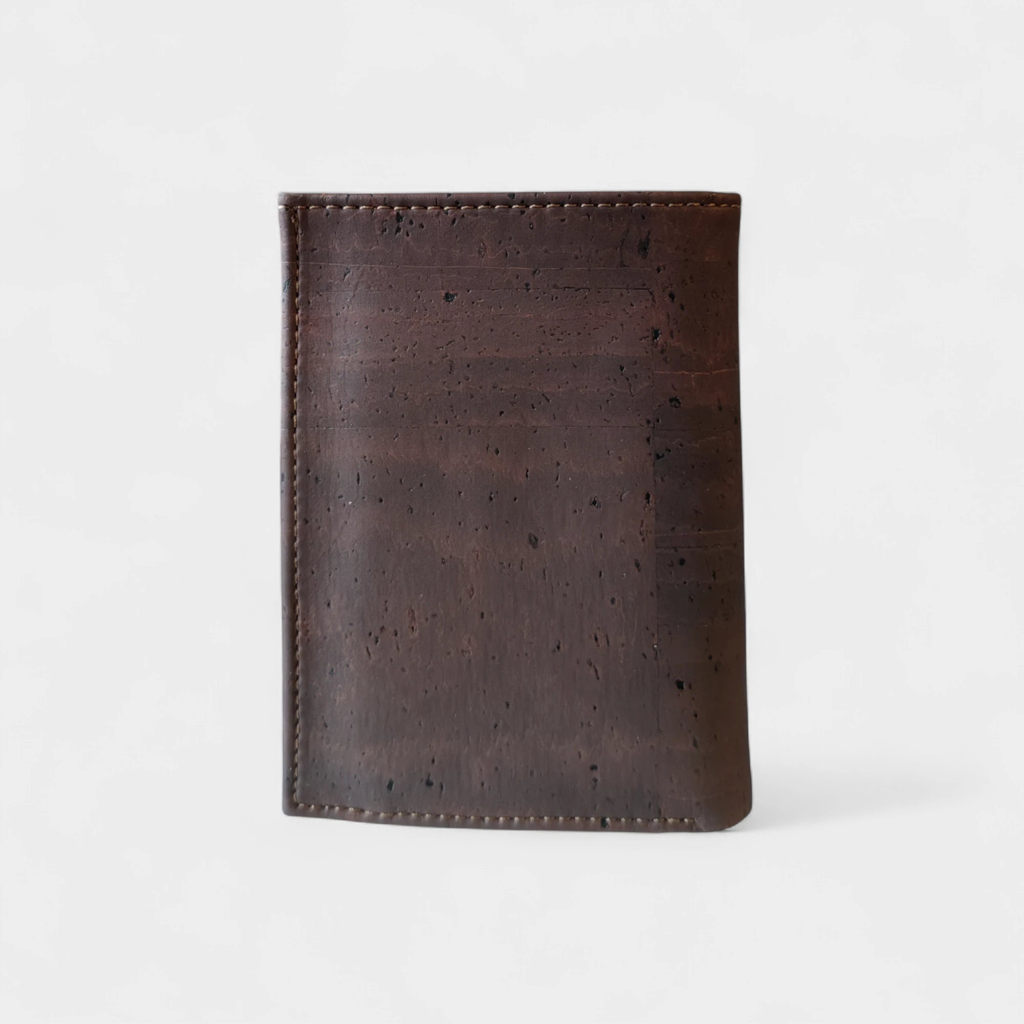 Portefeuille vegan en liège vertical avec volet, Sam