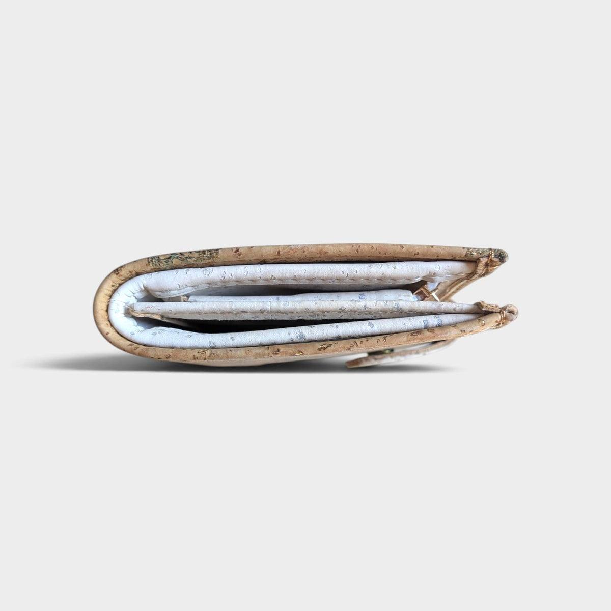 Portefeuille vegan en liège doré, Zola