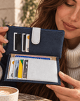 Portefeuille vegan en liège et peau de pomme, Lalie