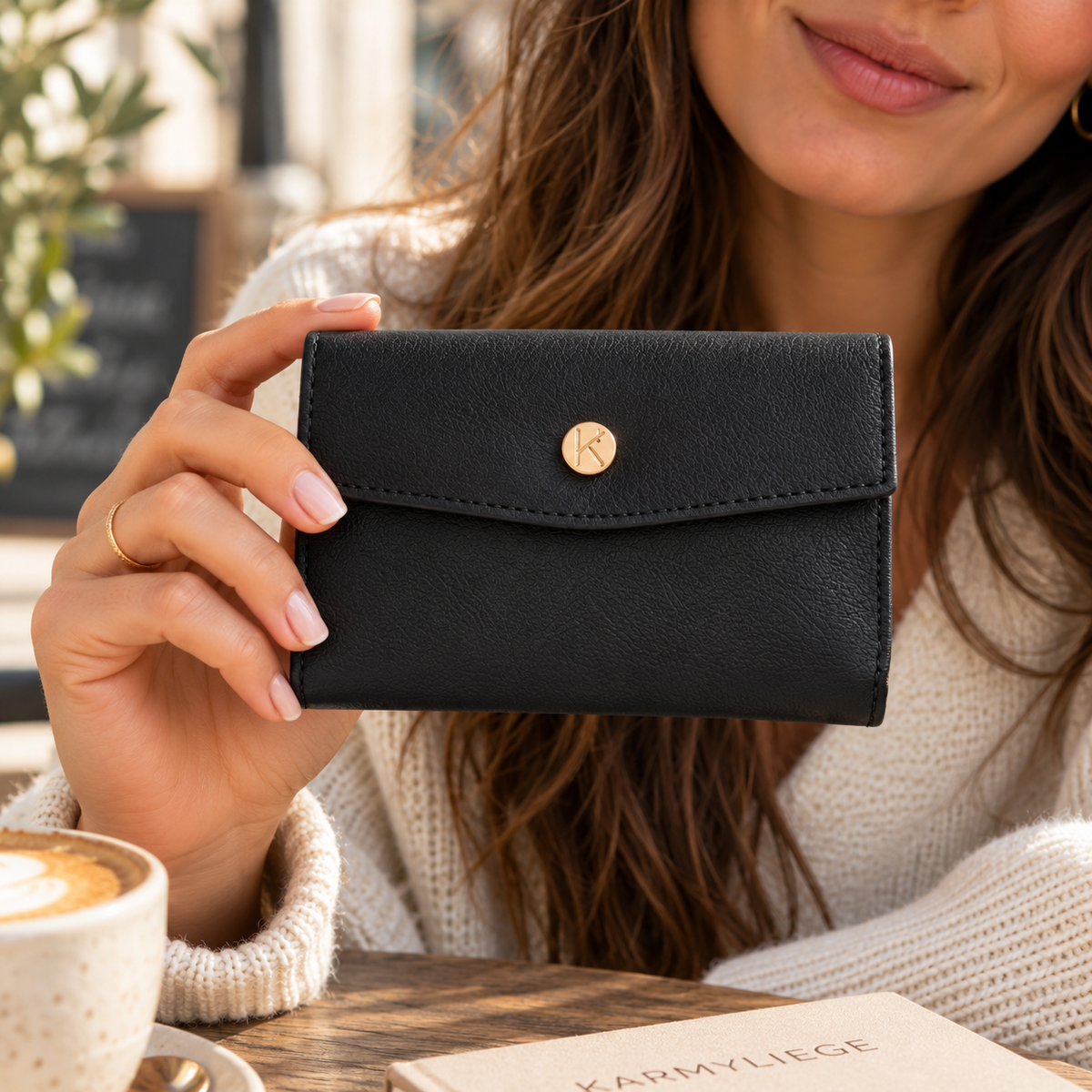 Portefeuille vegan en peau de pomme, Tiffany  Karmyliege