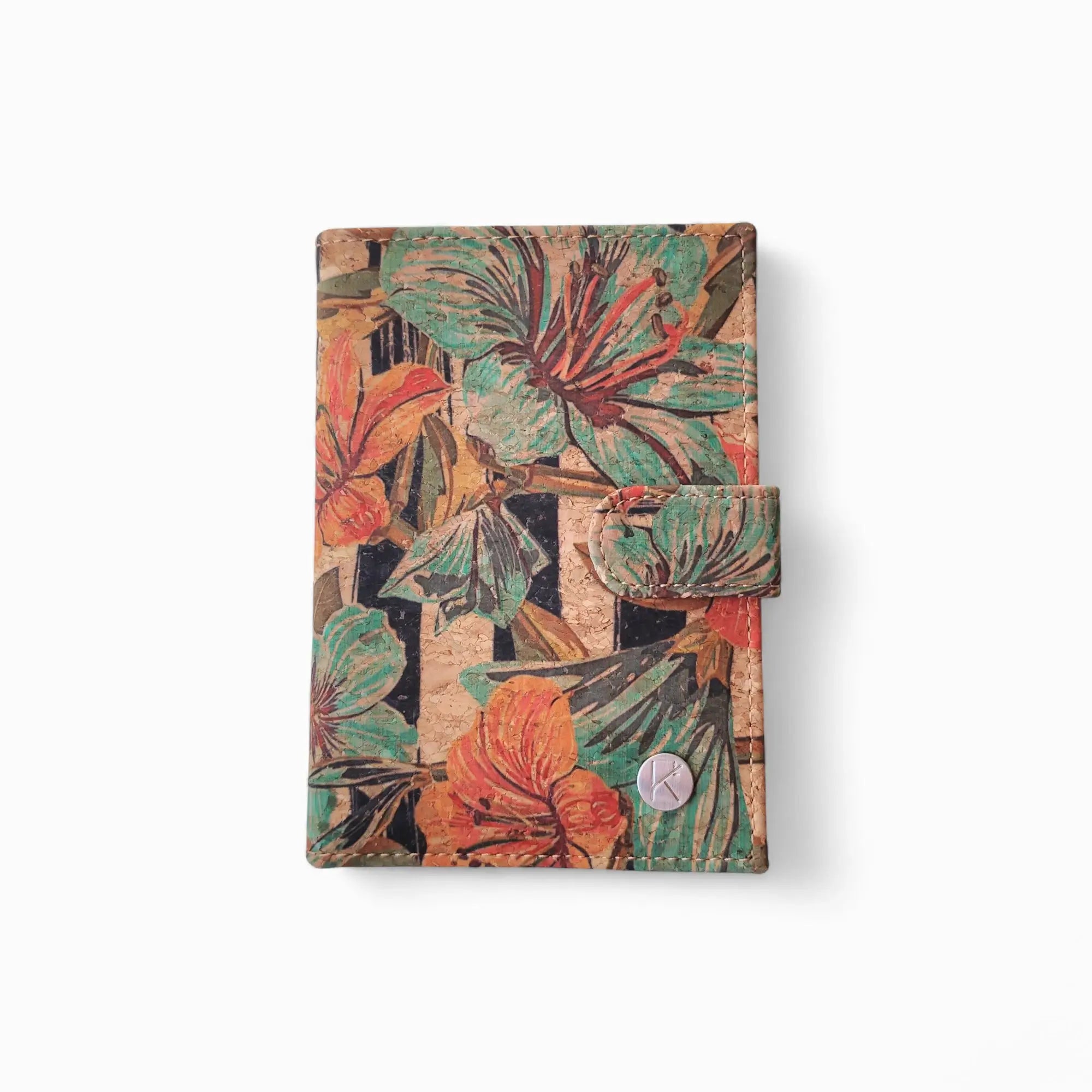 Portefeuille range papiers - passeport &amp; cartes en liège, Swan