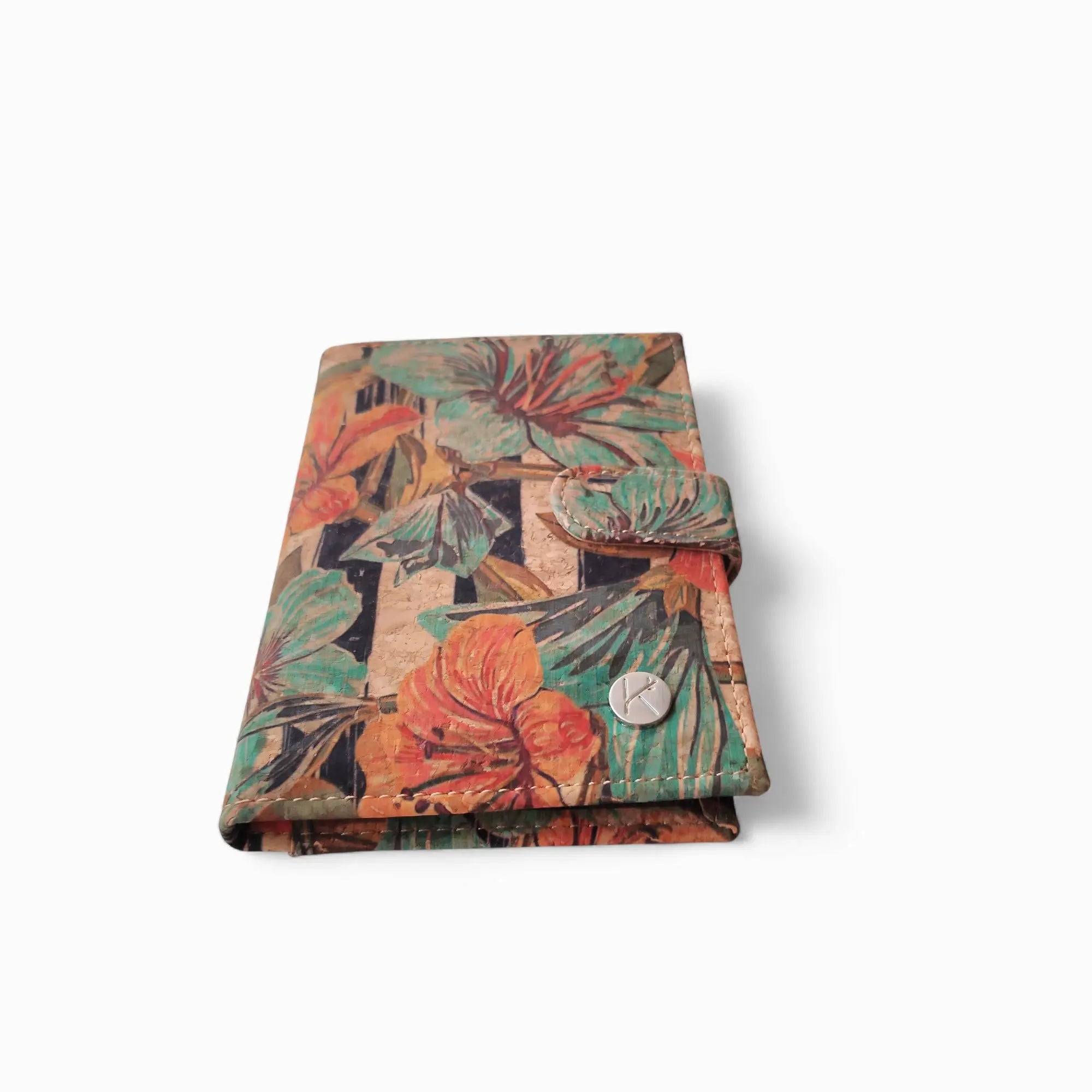 Portefeuille range papiers - passeport &amp; cartes en liège, Swan